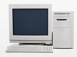 你可以得到：一台白色的电脑与其他配备。